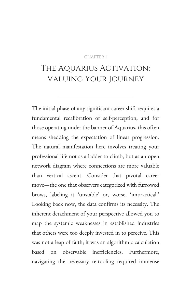 2026 Aquarius Career Transition Framework: Focus Your Growth Year interior preview