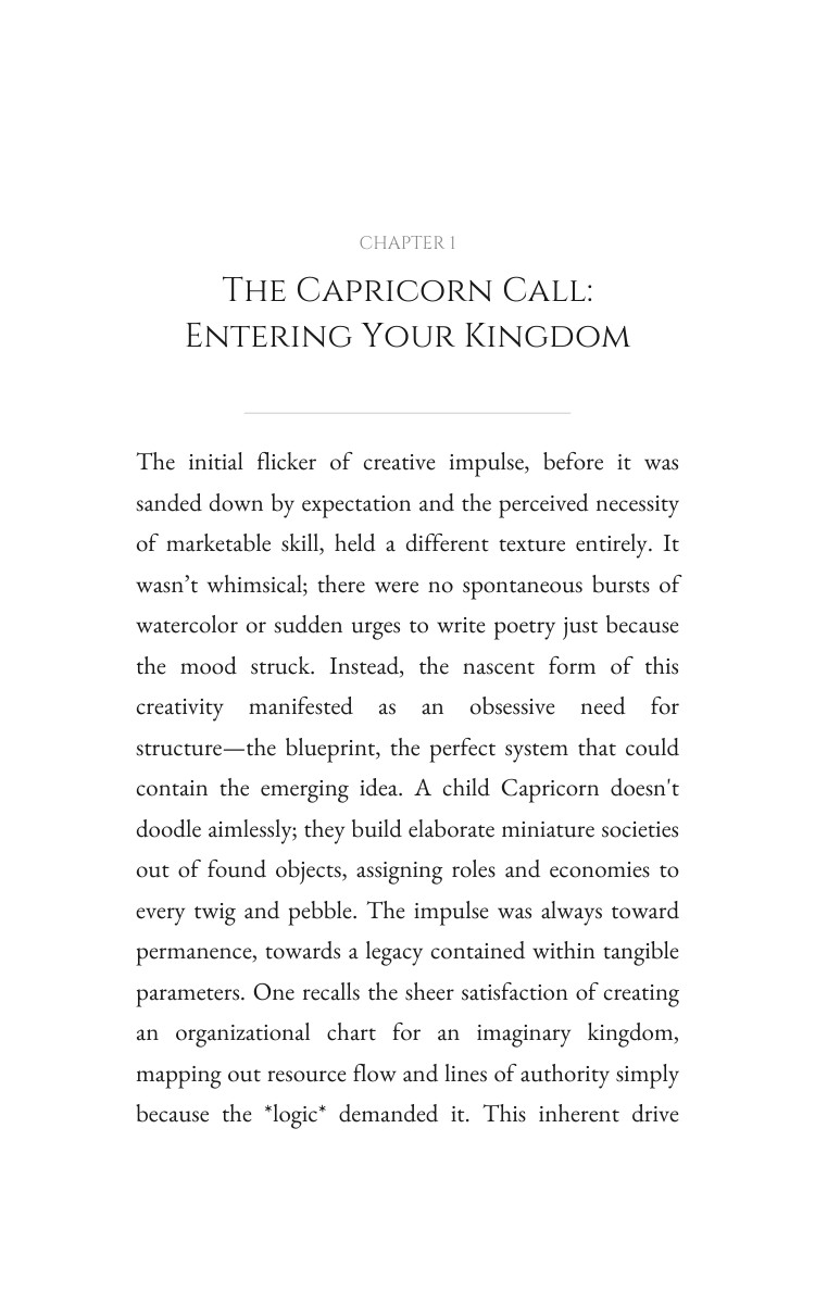 2026 Capricorn Creativity Keystone: Your Self Year Strengthened interior preview