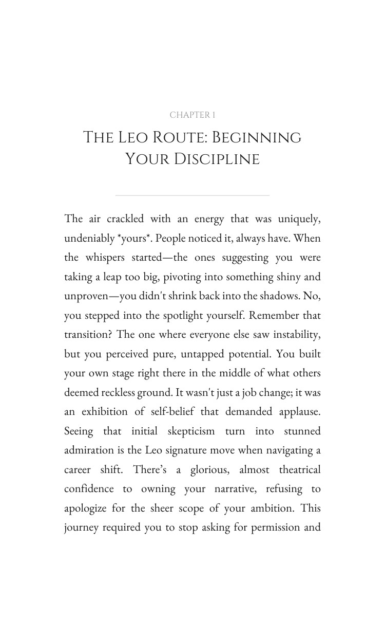 2026 Career Transition Manual for Leo: Your Blueprint Year Conducted interior preview