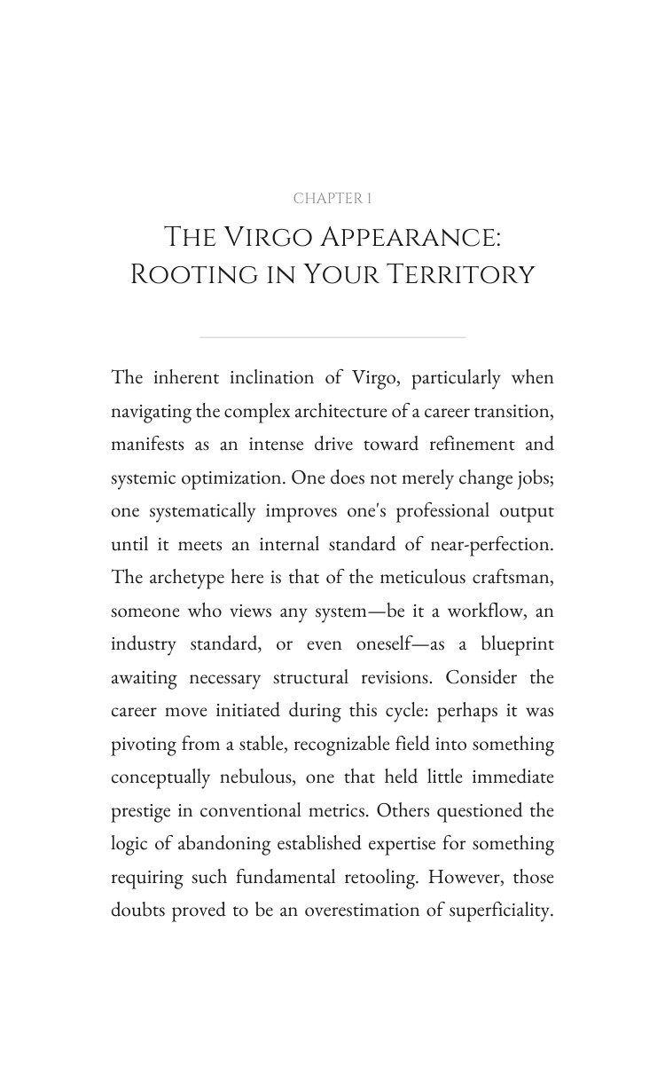 2026 Career Transition Navigator: Virgo: Your Life Year Advantage interior preview