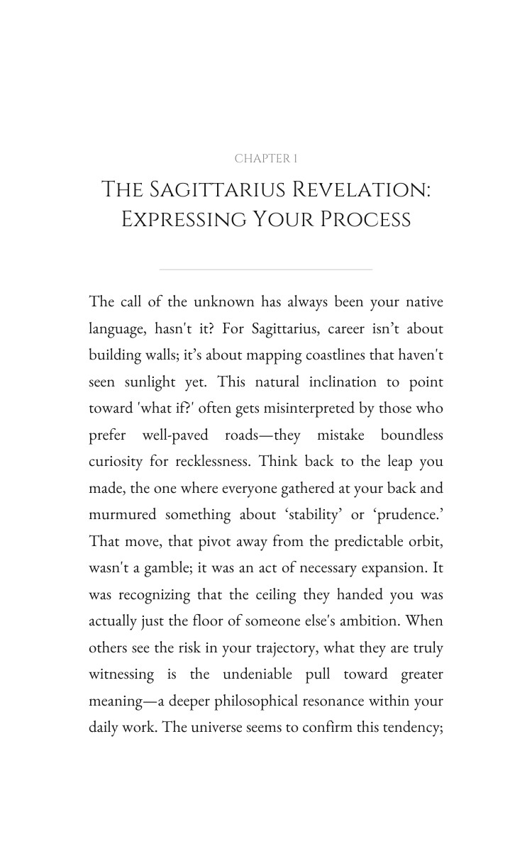 2026 Sagittarius: Career Transition Clarity: Channel Your Space Year interior preview