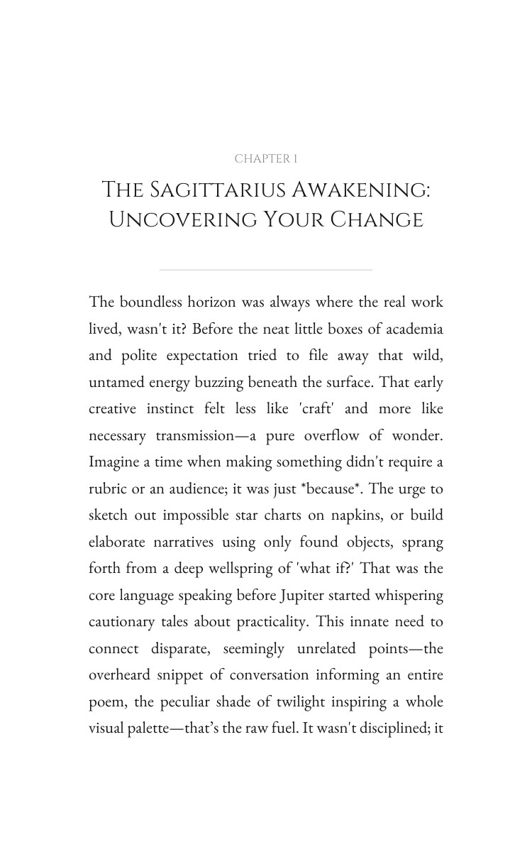 2026 Sagittarius: Your Creativity Blueprint: Your Self Year Designed interior preview
