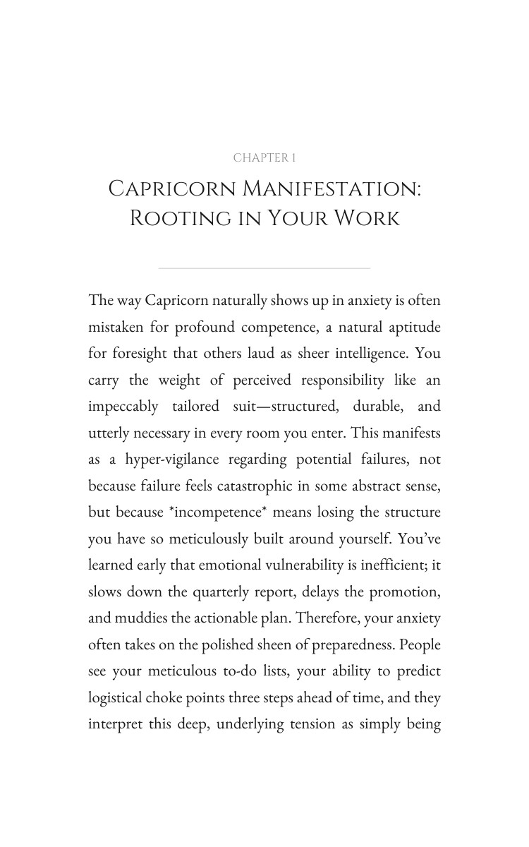 Anxiety Blueprint for Capricorn: Your Change Decoded interior preview