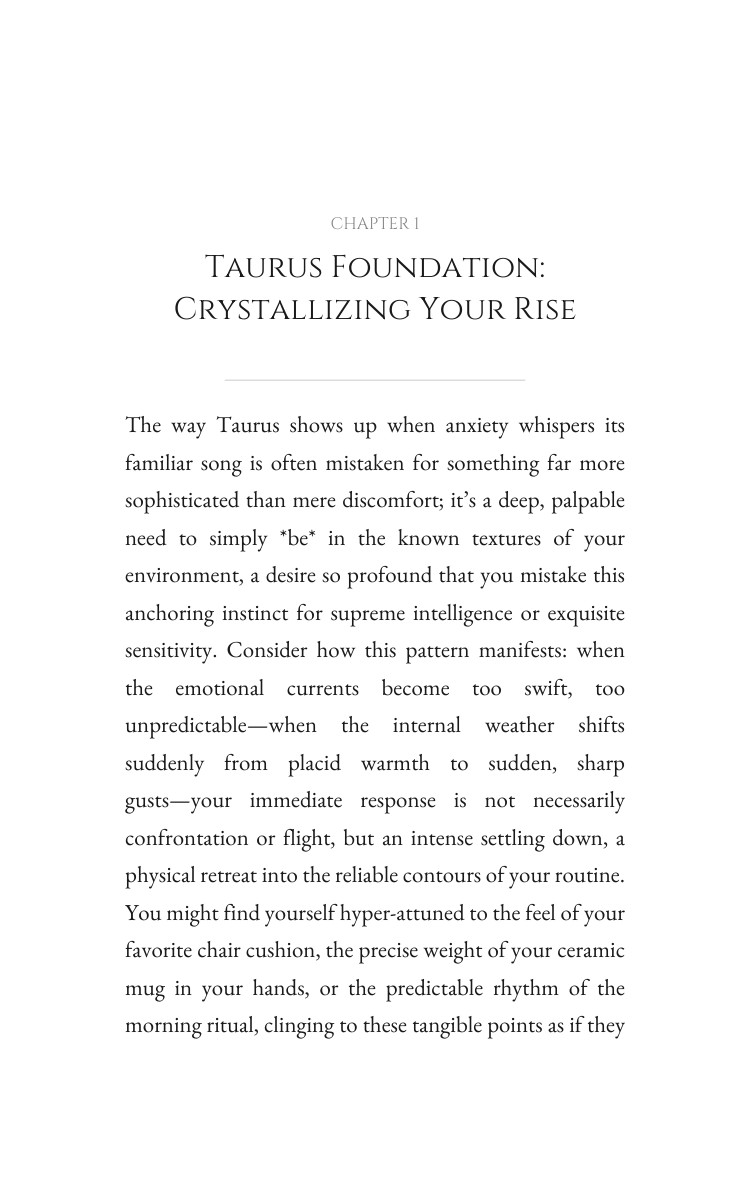 Anxiety Manual for Taurus: Deepen Your Practice interior preview