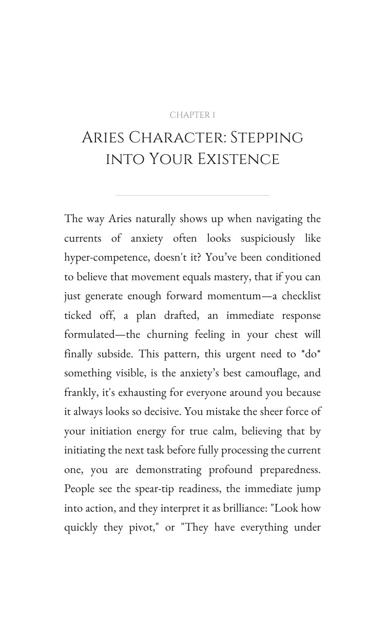 Anxiety System for Aries: Focus Your Course interior preview