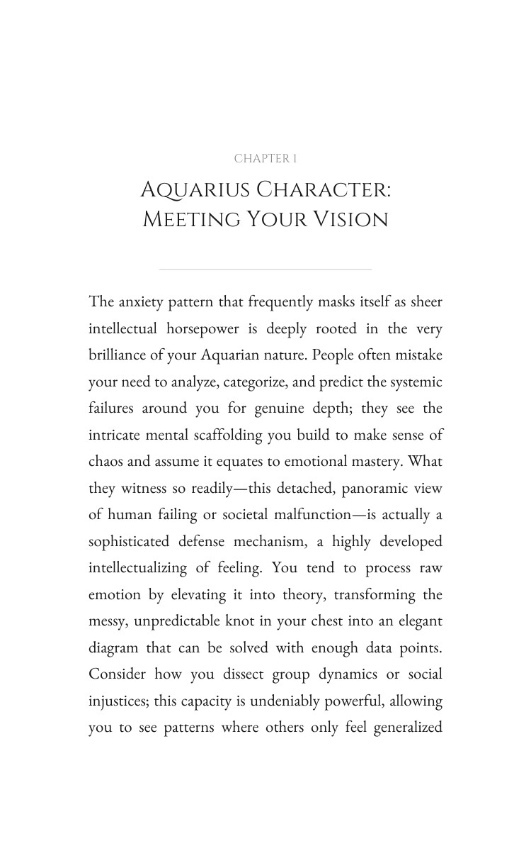 Aquarius Anxiety Workbook: Your Story Revolution interior preview