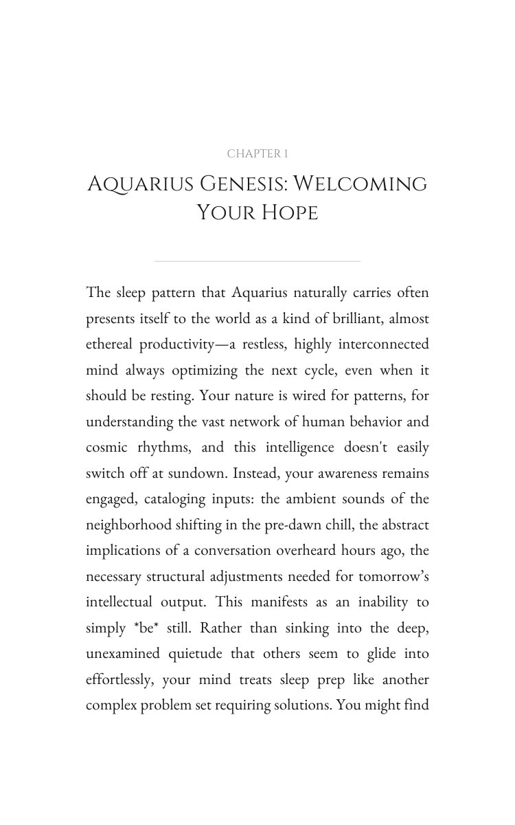 Aquarius: Your Sleep Journey: Reclaim Your Purpose interior preview
