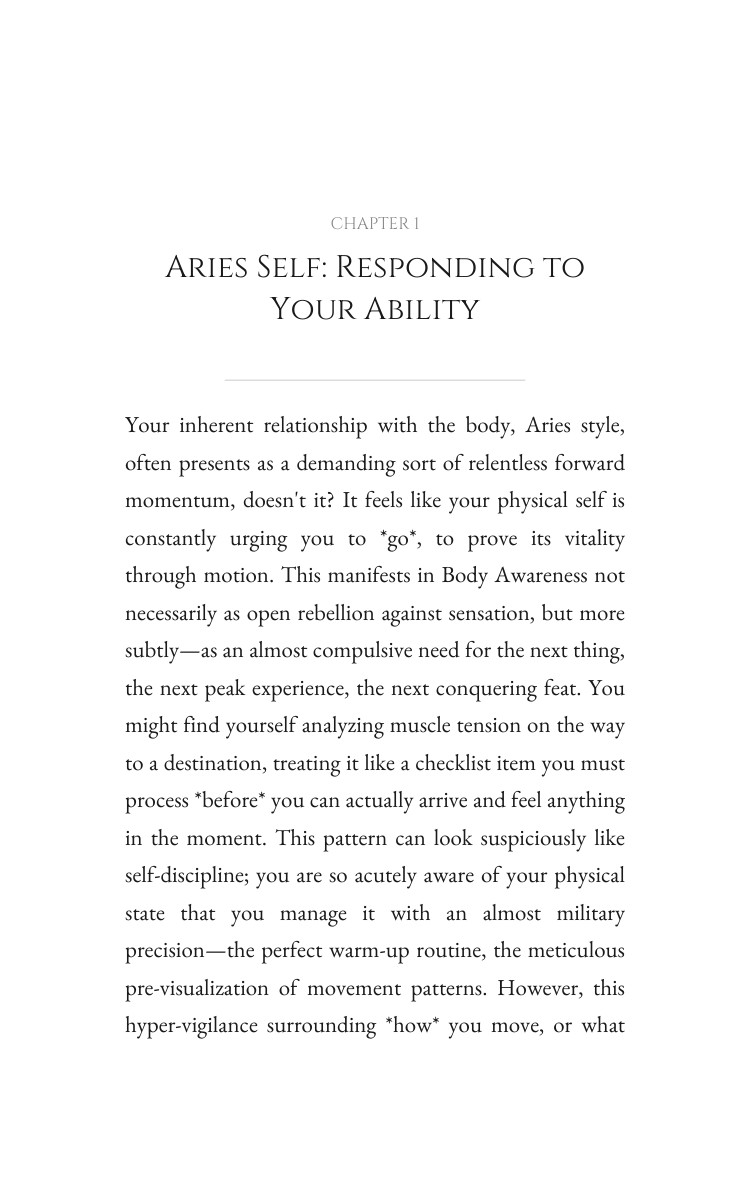 Aries: Body Awareness Clarity: Focus Your Truth interior preview