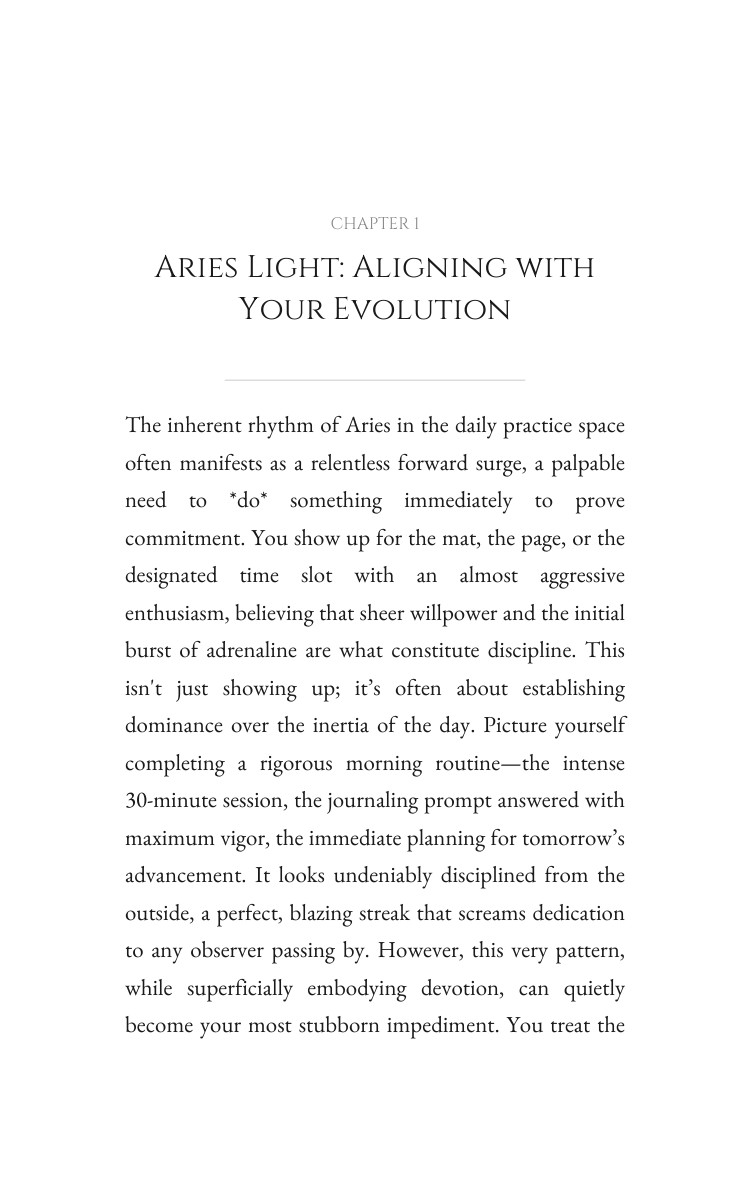 Aries: Daily Practice Optimization: Your Craft Refined interior preview