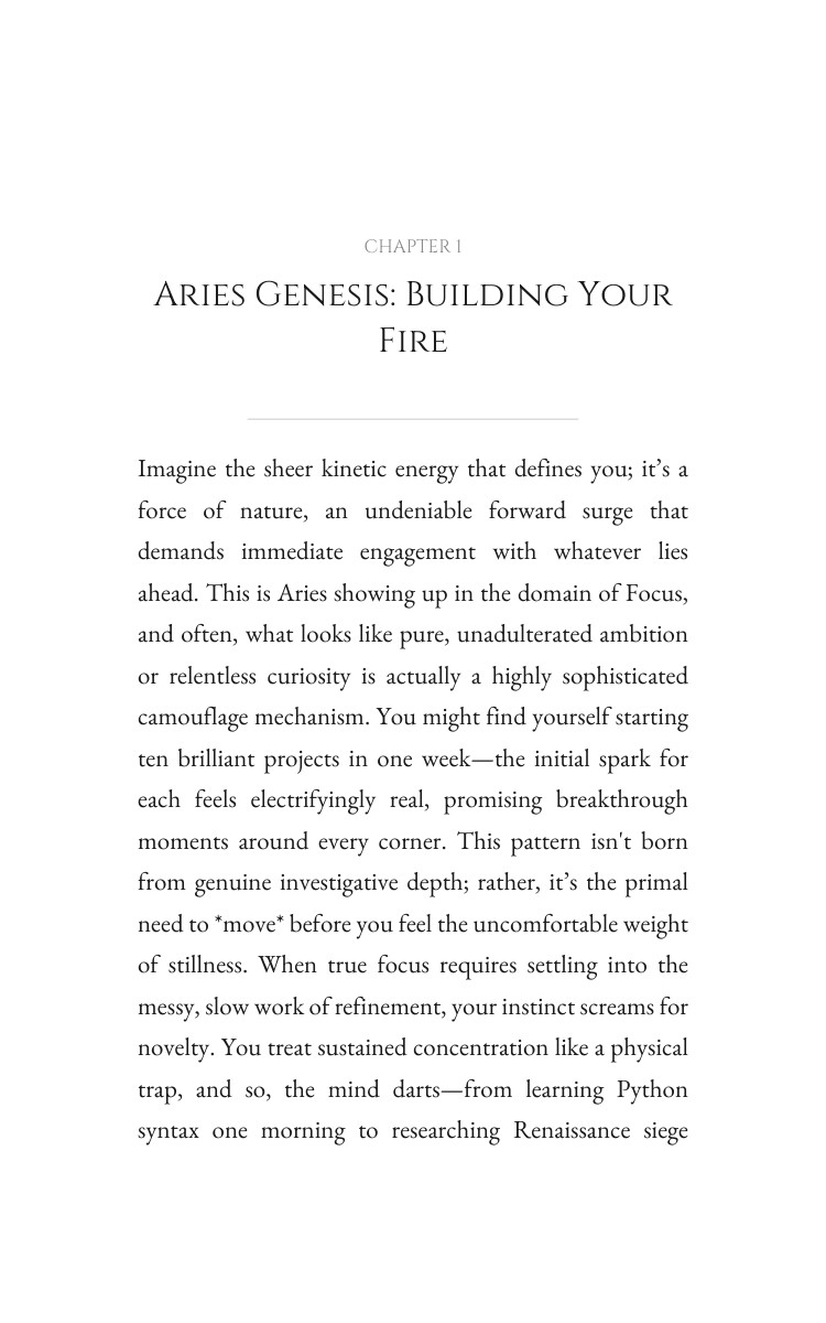 Aries Guide to Focus: Your Energy Path interior preview