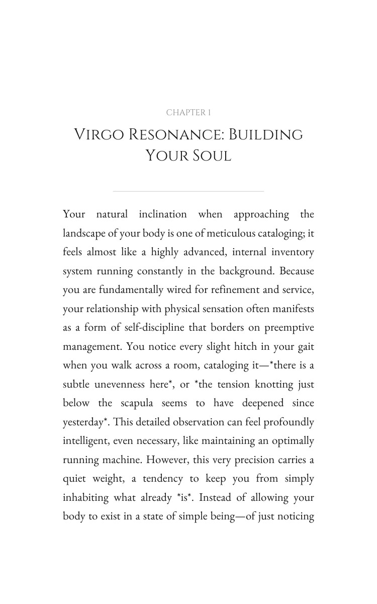 Body Awareness Blueprint for Virgo: Your Work Elevated interior preview