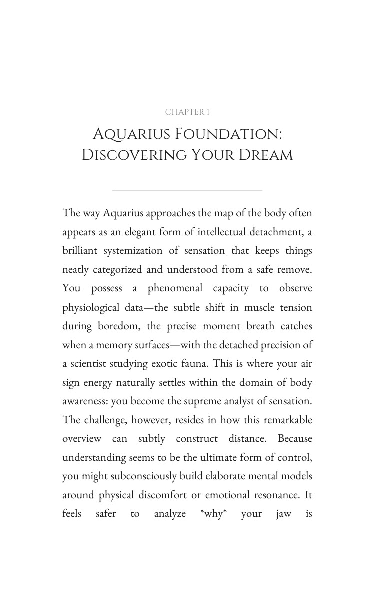 Body Awareness Handbook: Aquarius: Amplify Your Labor interior preview
