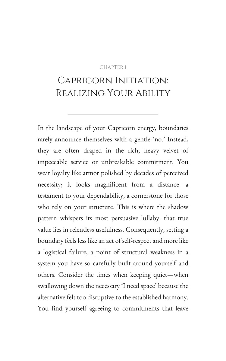 Boundaries Experience: Capricorn: Your Excellence Strategy interior preview