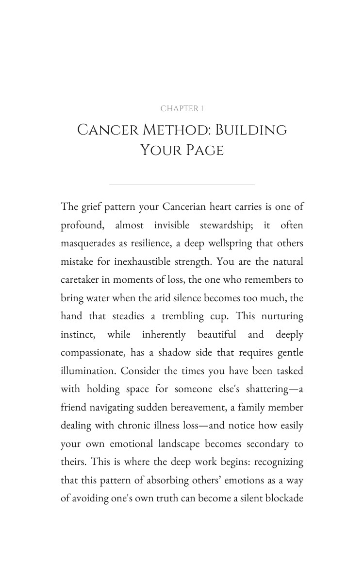 Cancer: Grief Clarity: Your Self Refined interior preview
