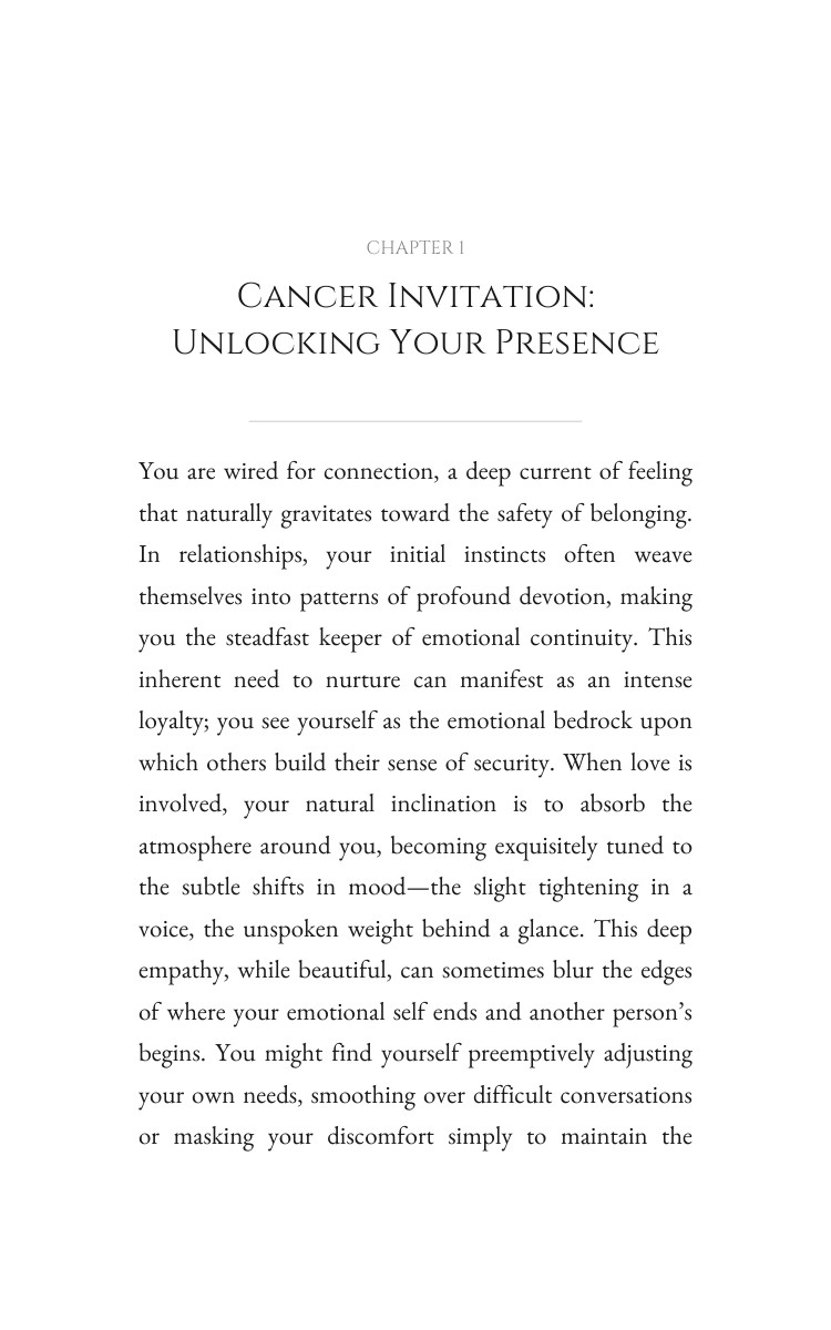 Cancer Relationships Playbook: Your Essence Strategy interior preview