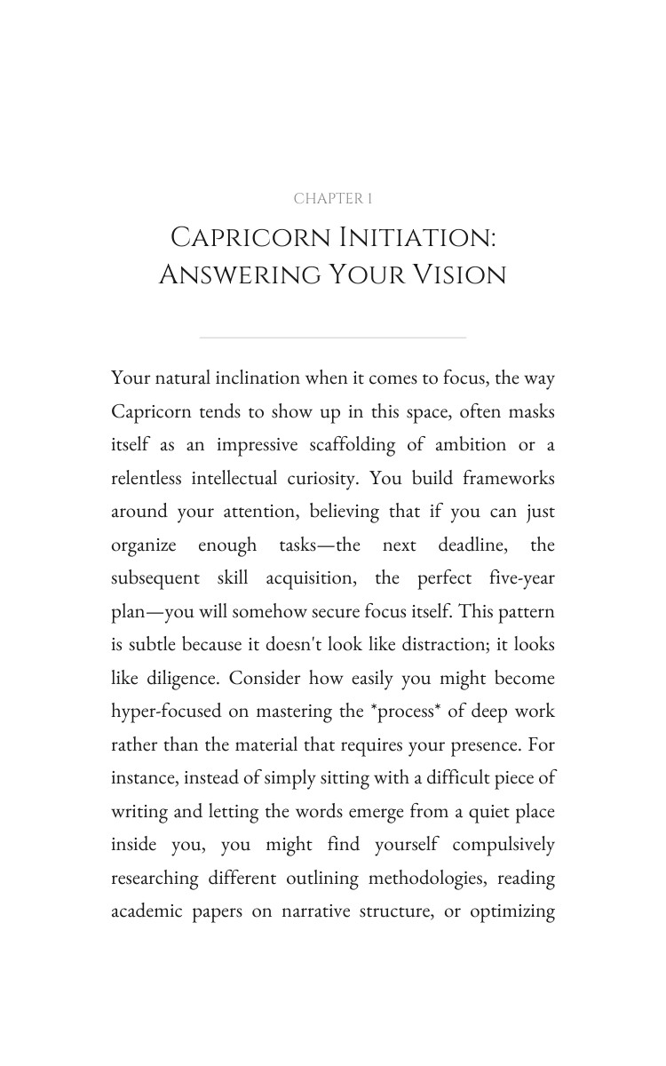 Capricorn: Focus Strategies: Intensify Your Ability interior preview