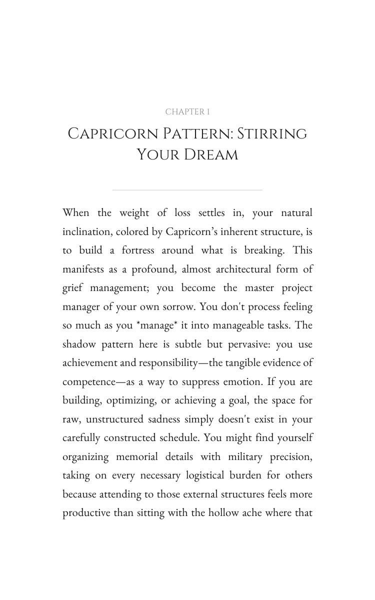 Capricorn: Grief Excellence: Amplify Your Design interior preview