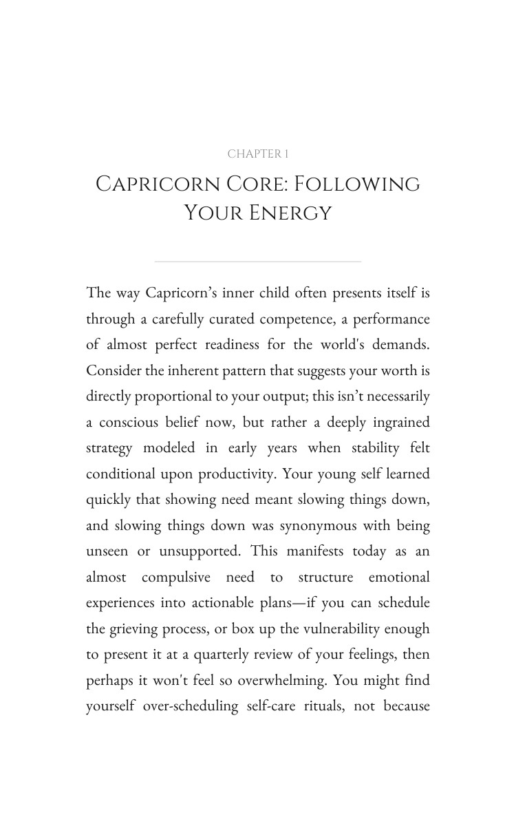 Capricorn Inner Child: Strategic Guide: Engineer Your Page interior preview