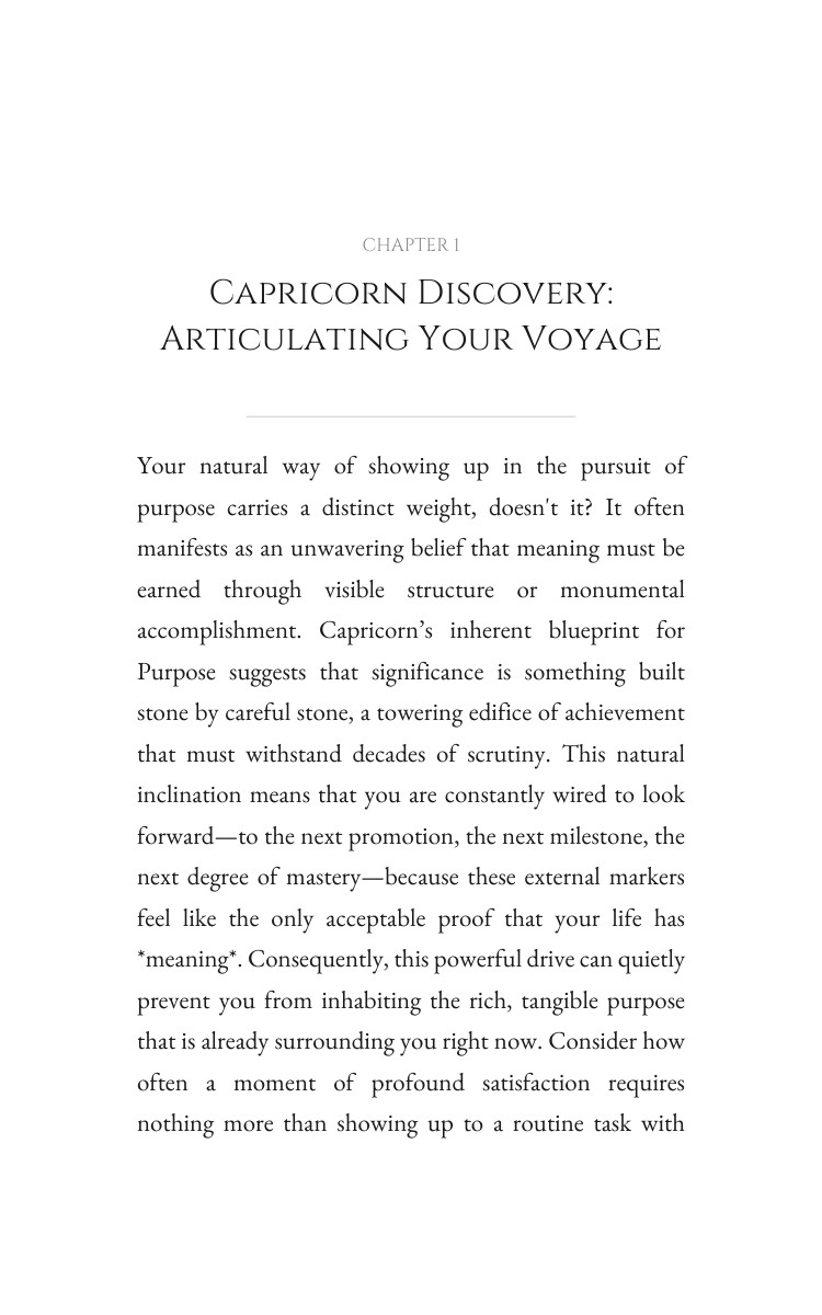 Capricorn Purpose Breakthrough: Sharpen Your Discipline interior preview