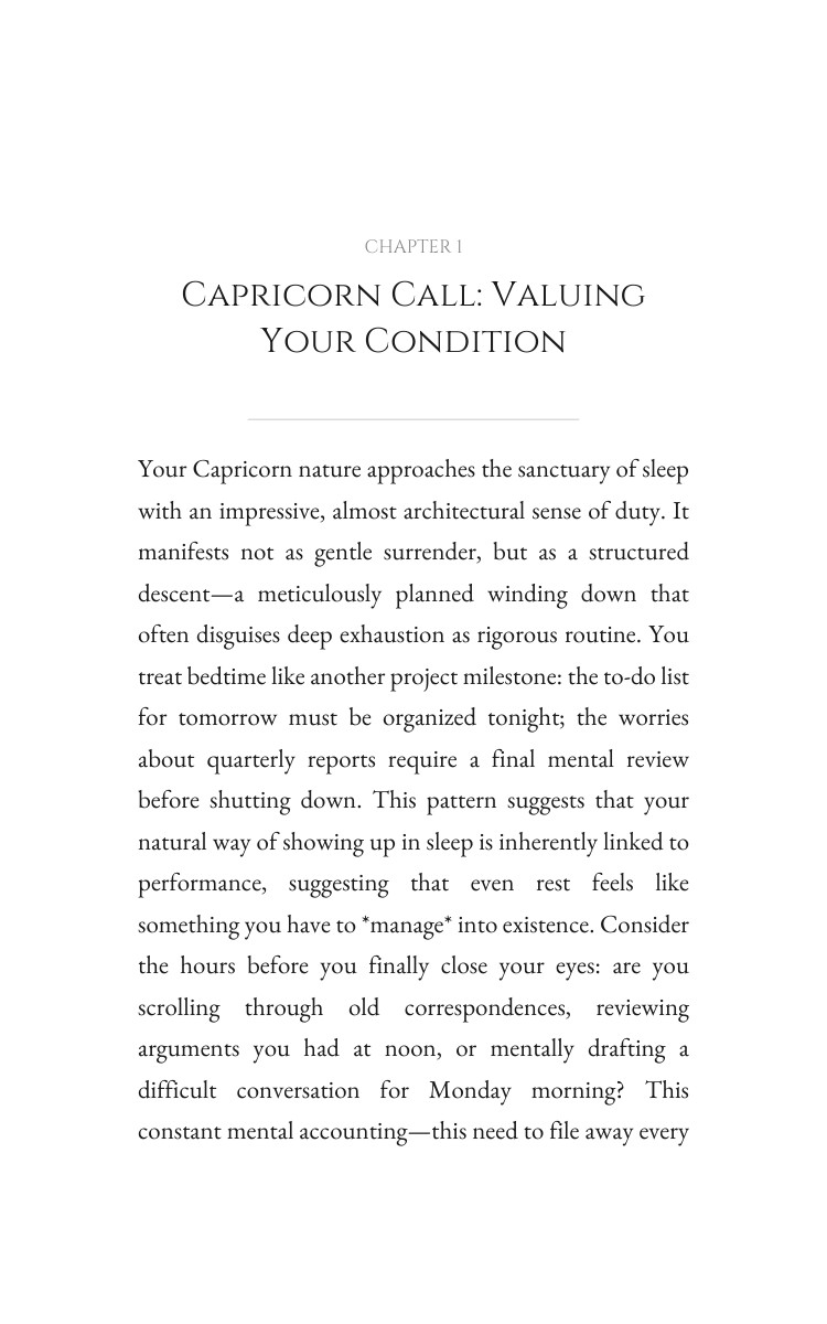 Capricorn Sleep: Strategic Guide: Refine Your Realm interior preview
