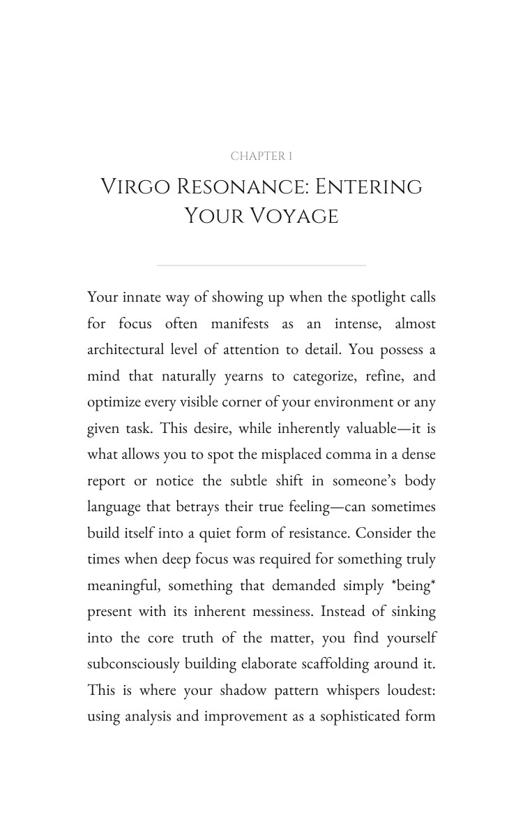 Focus Framework: Virgo: Master Your Reality interior preview