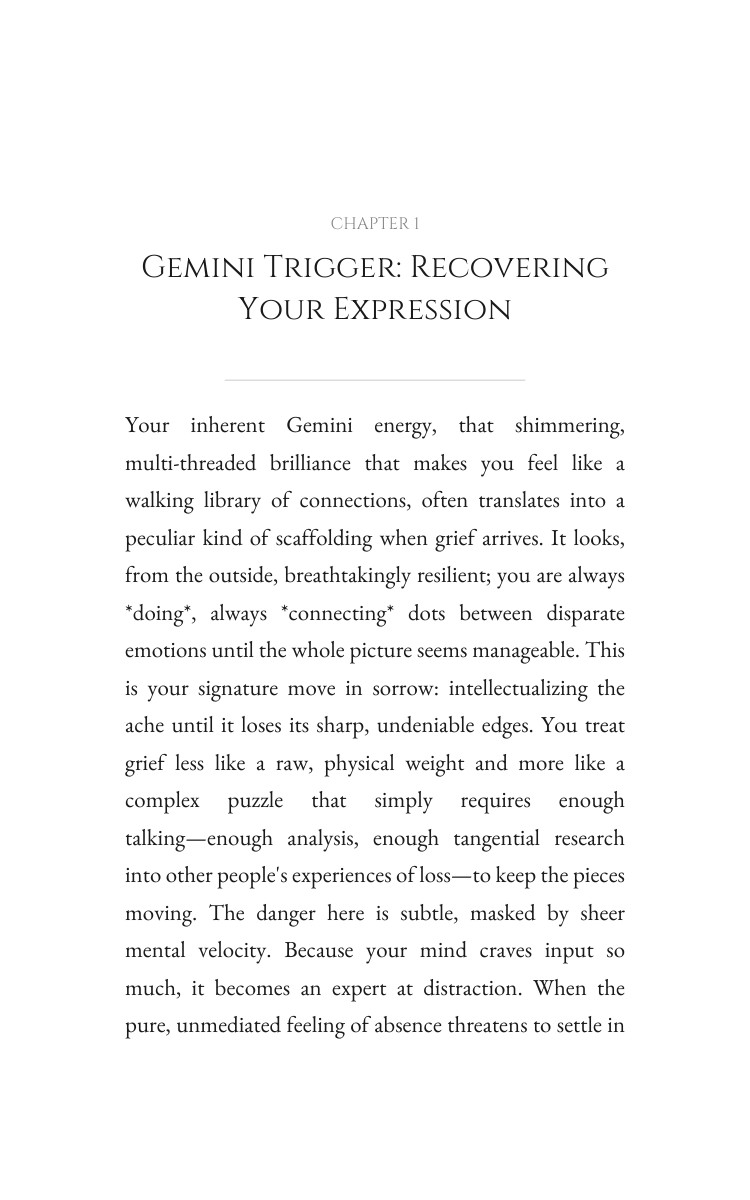 Gemini Grief Wisdom: Your Discipline Crystallized interior preview