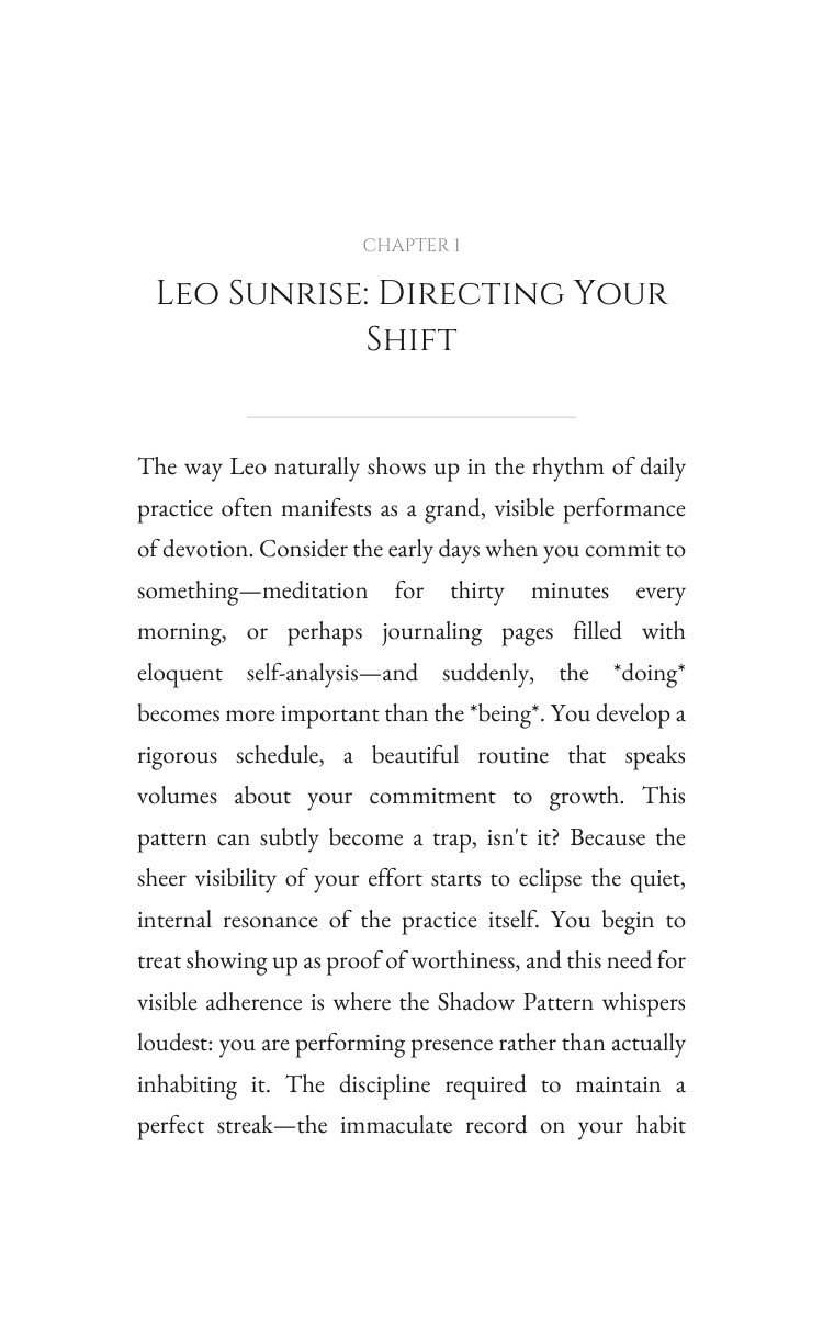 Leo Daily Practice Optimization Guide: Your Change Unleashed interior preview