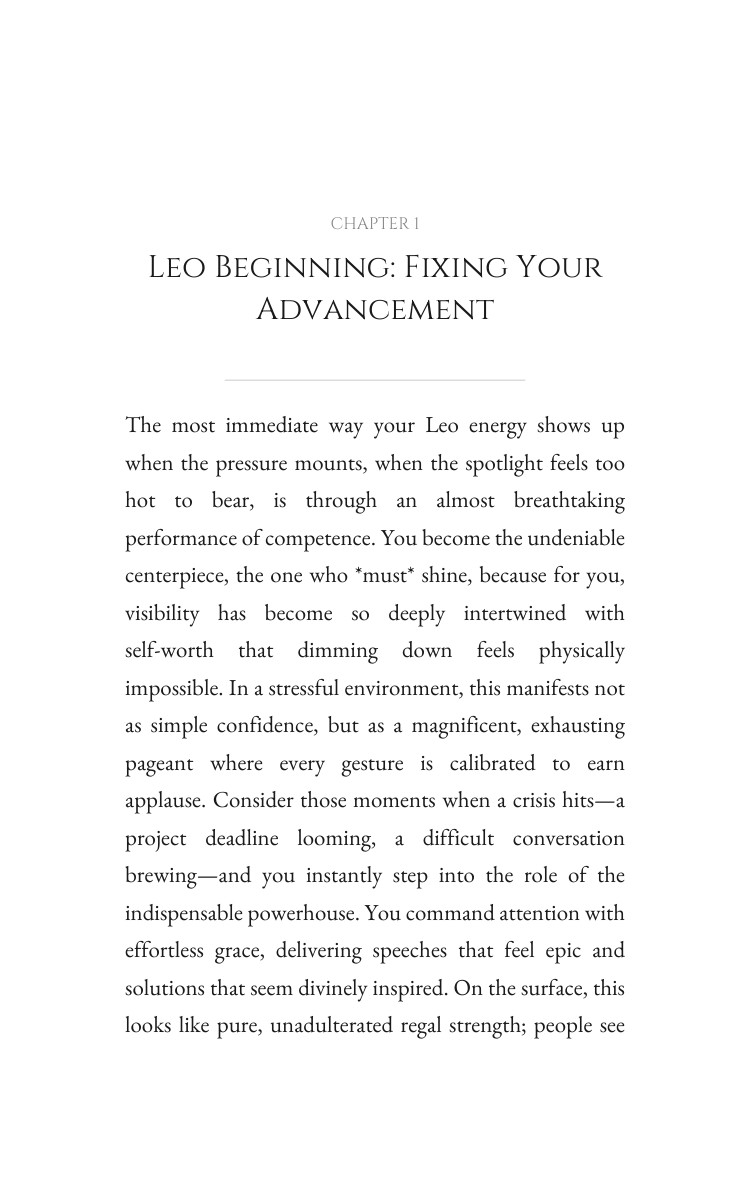 Leo Stress Guide: Your Evolution Revealed interior preview