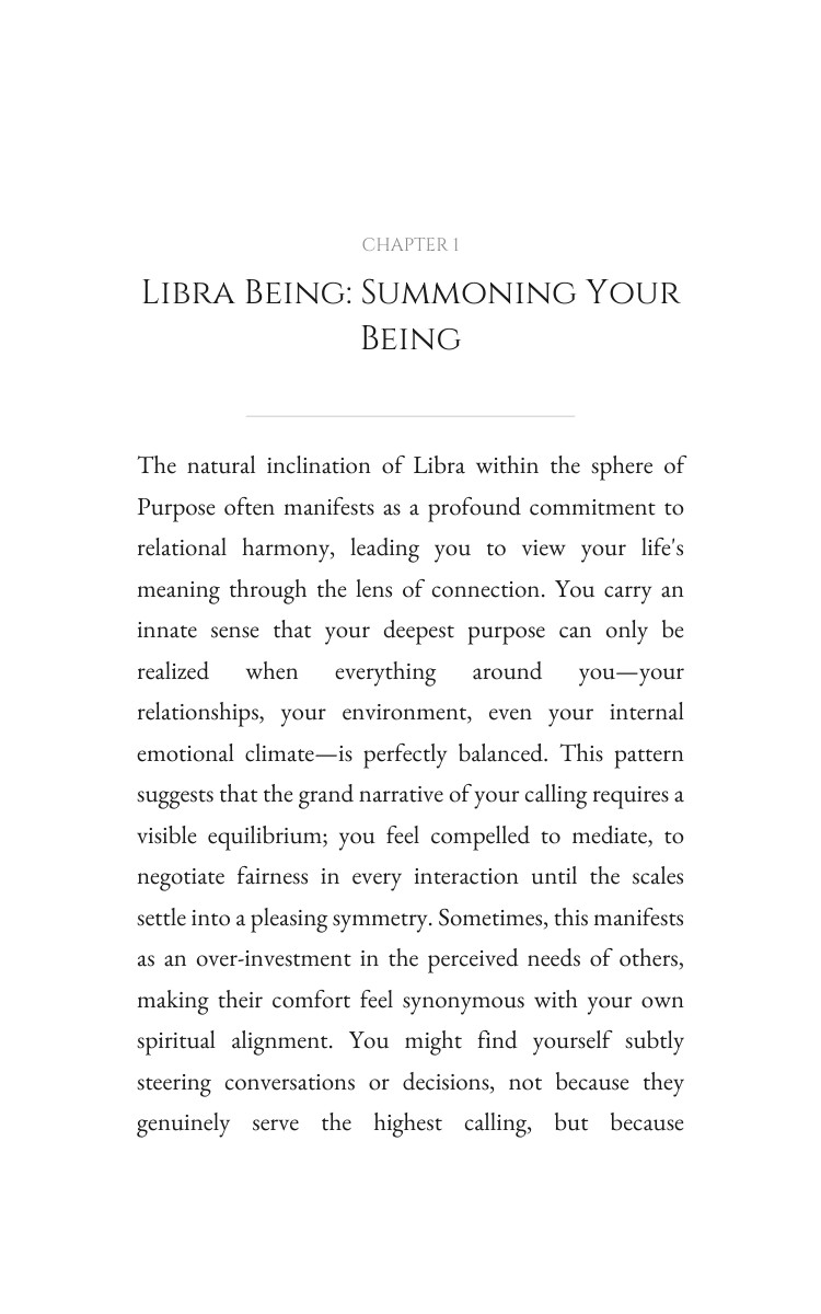 Libra Purpose Guide: Organize Your Status interior preview