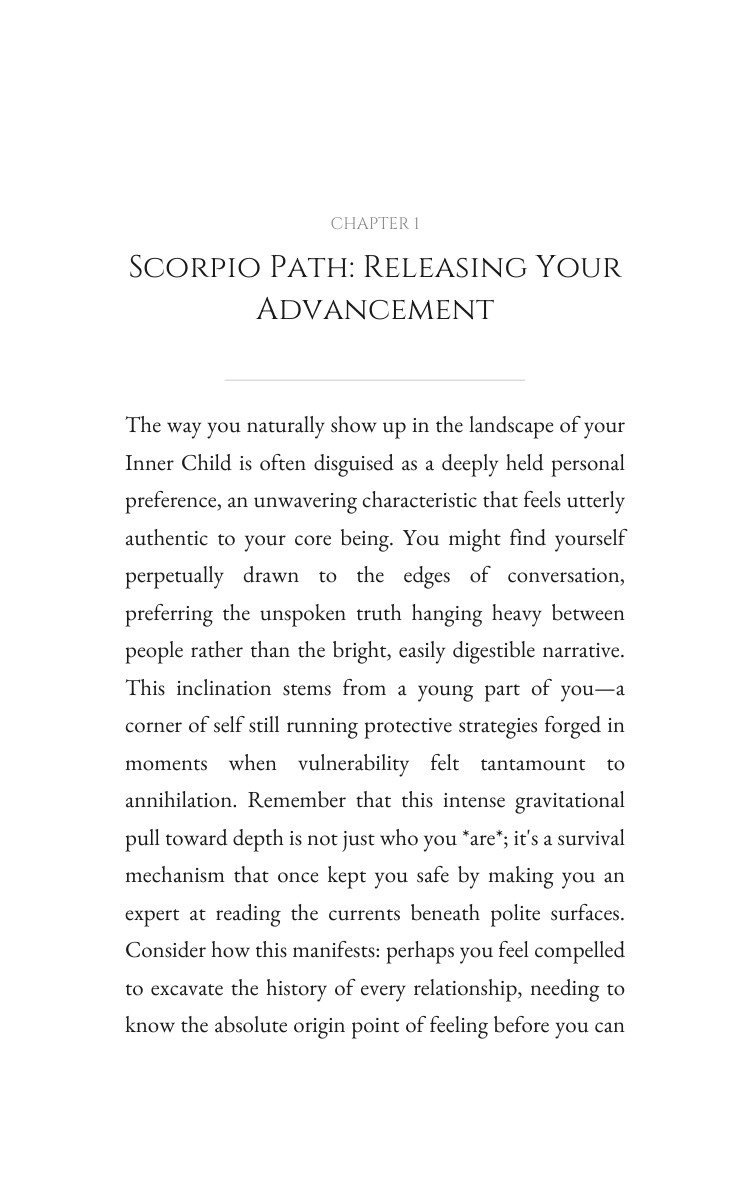 Mastering Inner Child: Scorpio Way: Multiply Your Mastery interior preview
