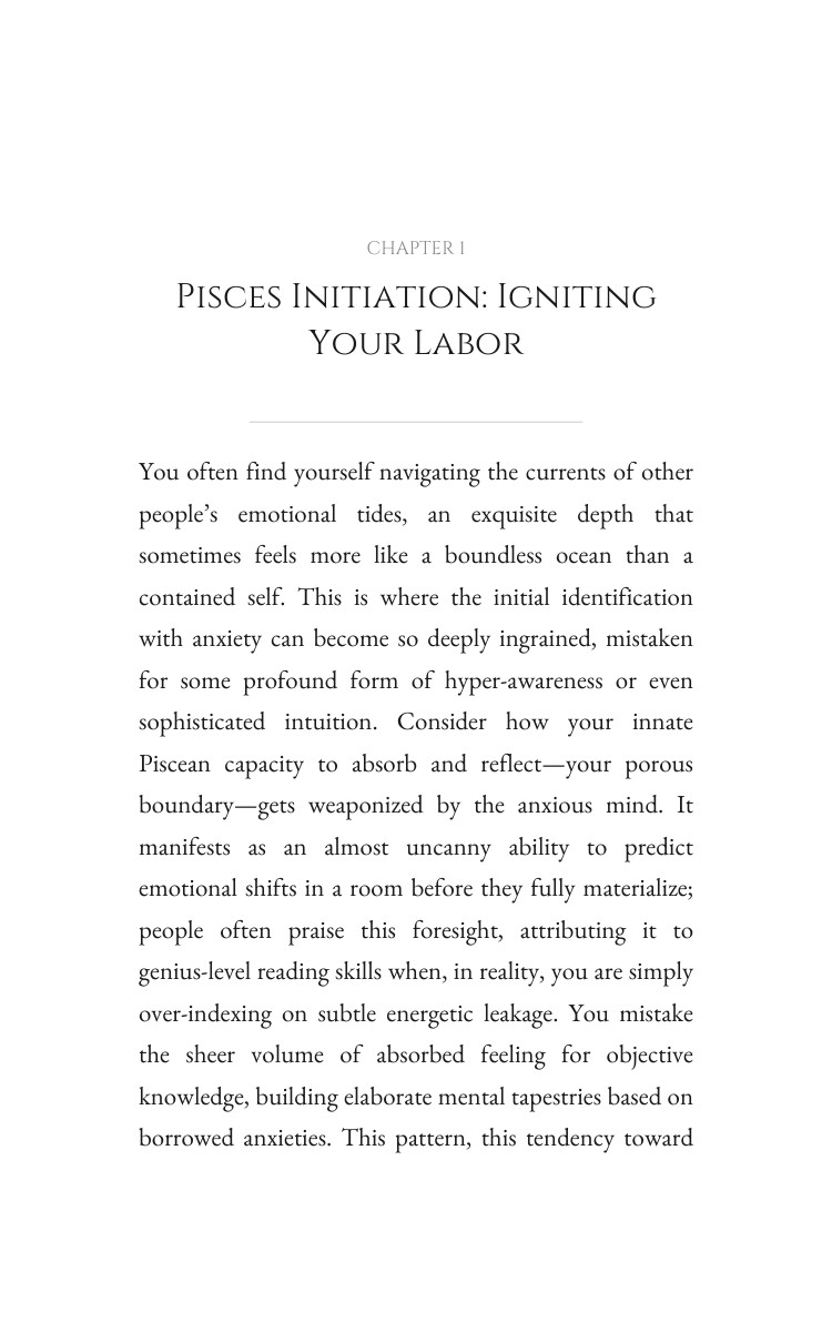 Pisces Anxiety: Your Success Map: Your Flow Manifested interior preview