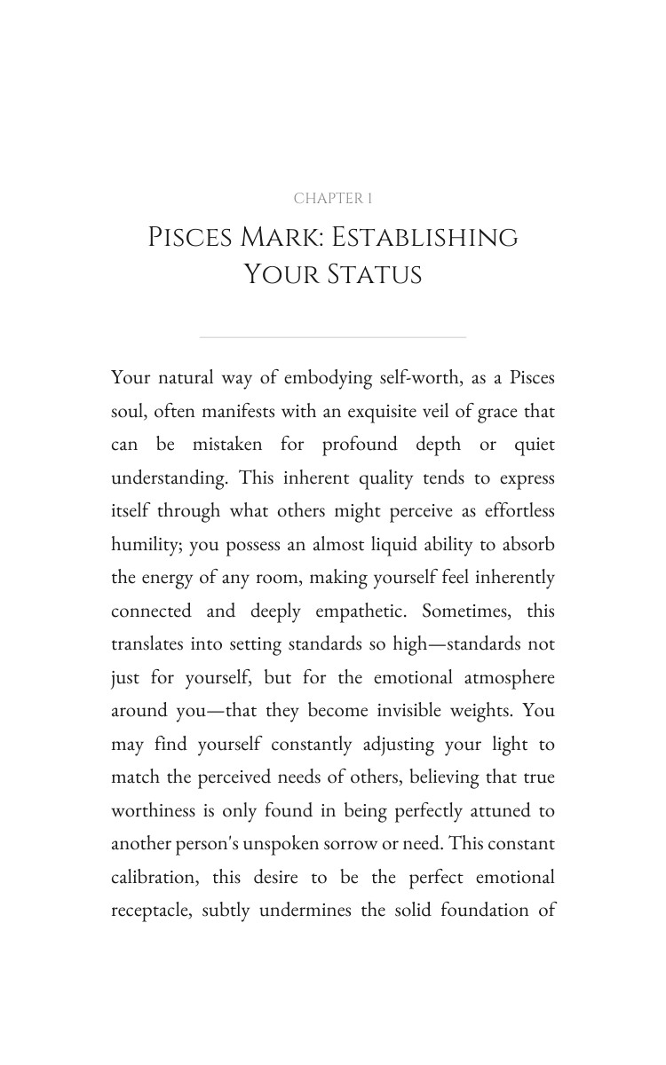Pisces: Self Worth Command: Master Your Status interior preview