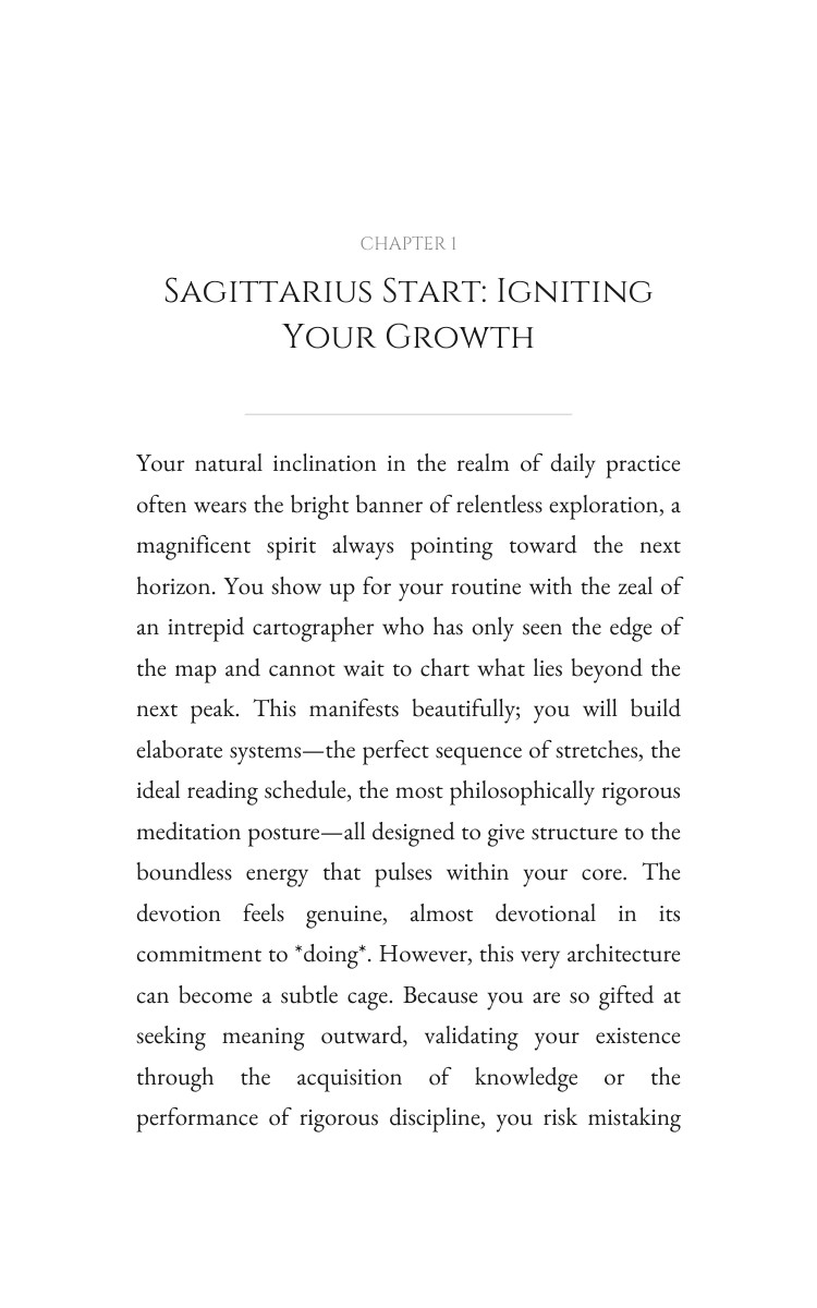 Sagittarius Daily Practice Mastery: Your Flame Unleashed interior preview