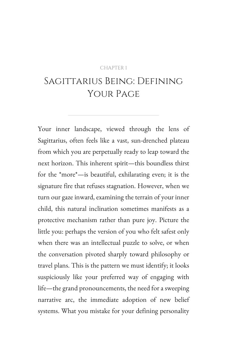 Sagittarius Inner Child Mastery: Your Self Perfected interior preview