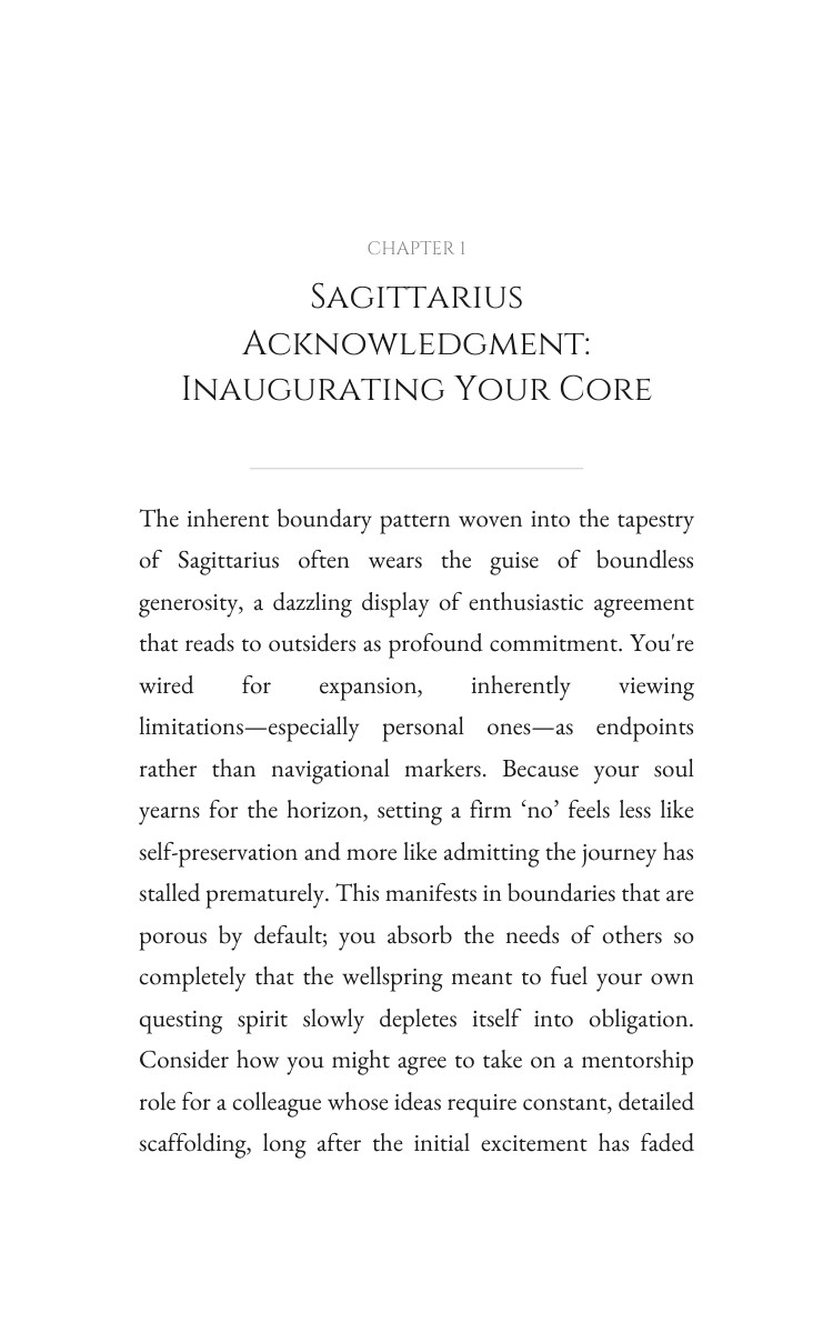 Sagittarius: Mastering Boundaries: Structure Your Capacity interior preview