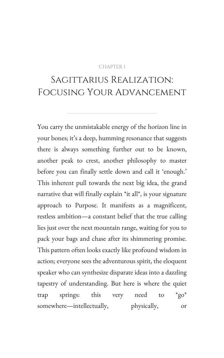 Sagittarius: Purpose Ascension: Secure Your Story interior preview