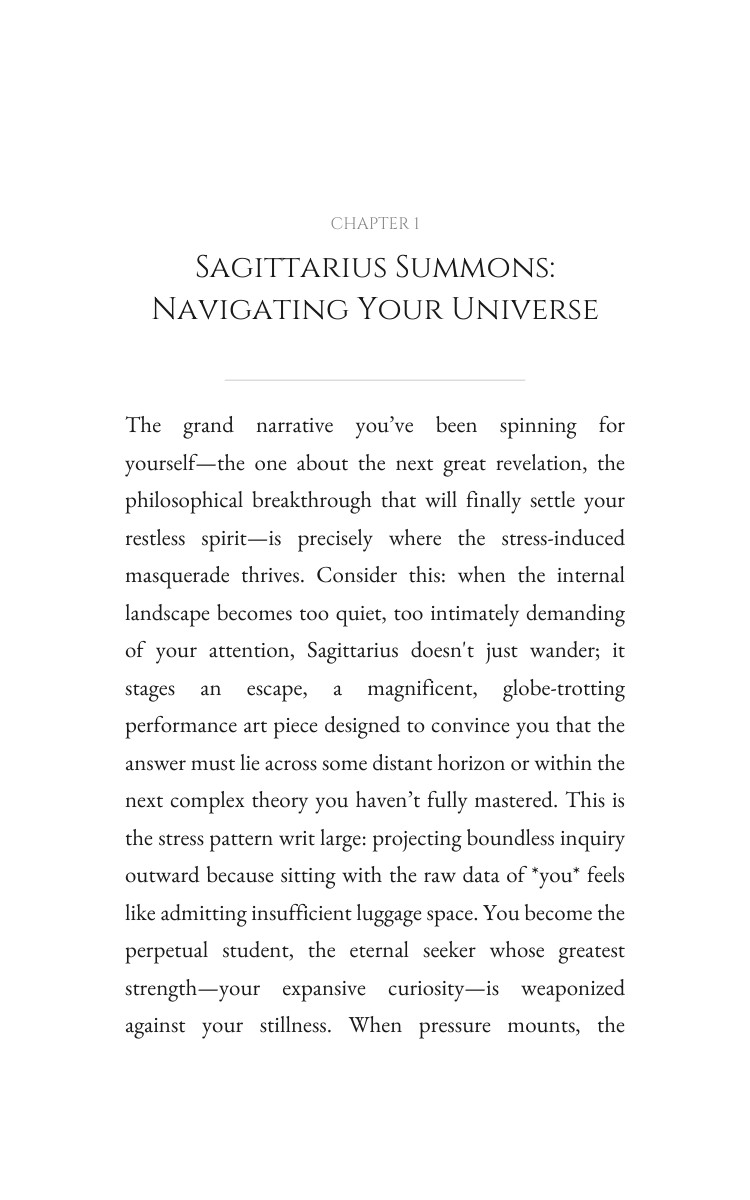 Sagittarius Stress Accelerator: Reclaim Your Being interior preview
