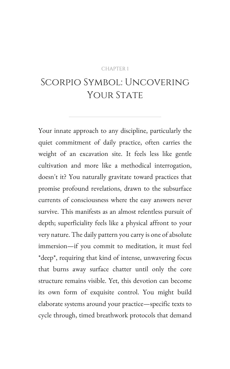 Scorpio: Daily Practice Realization: Secure Your Presence interior preview