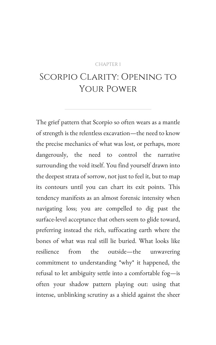 Scorpio: Grief Fulfillment: Secure Your Fate interior preview