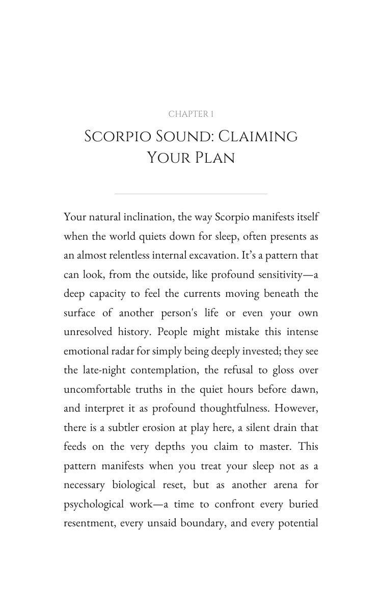 Scorpio Sleep Integration: Intensify Your Spark interior preview