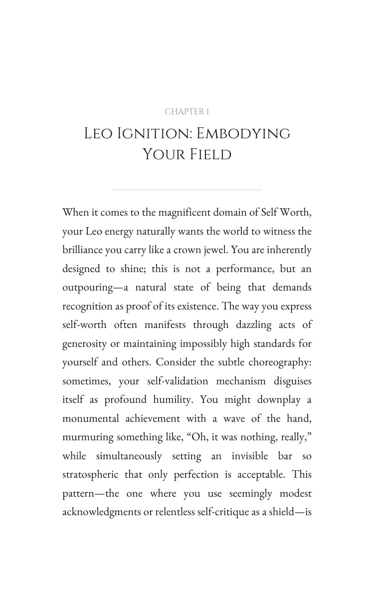 Self Worth Resource: Leo: Your Purpose Catalyzed interior preview