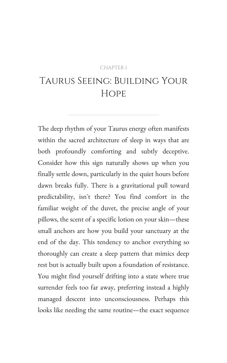 Sleep Code: Taurus: Your Trek Emerged interior preview