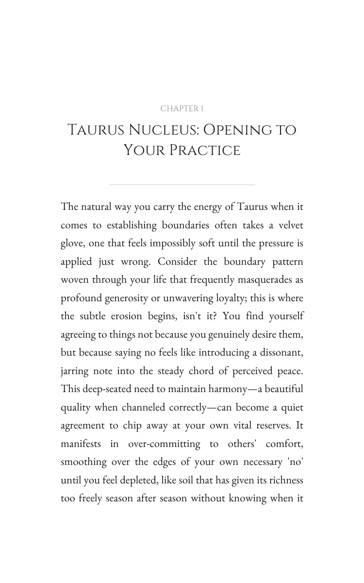 Taurus: Boundaries Amplification: Your Direction Sharpened interior preview