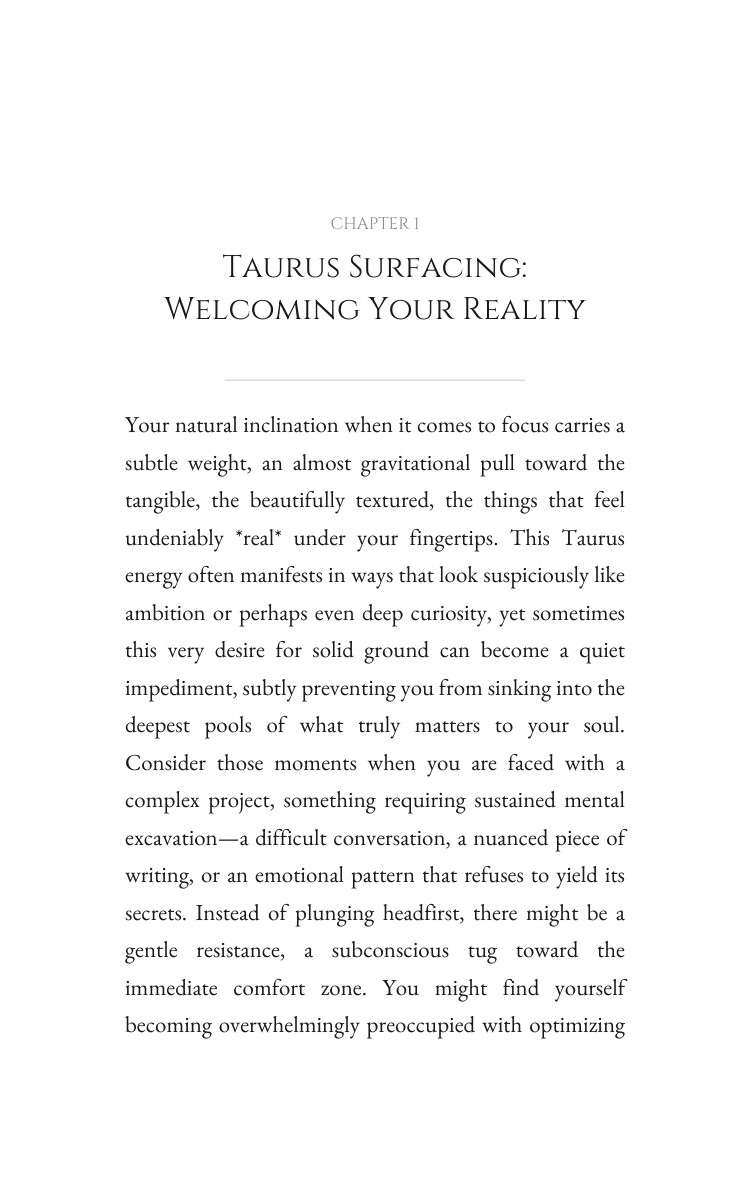 Taurus Focus Wisdom: Your Quest Strengthened interior preview