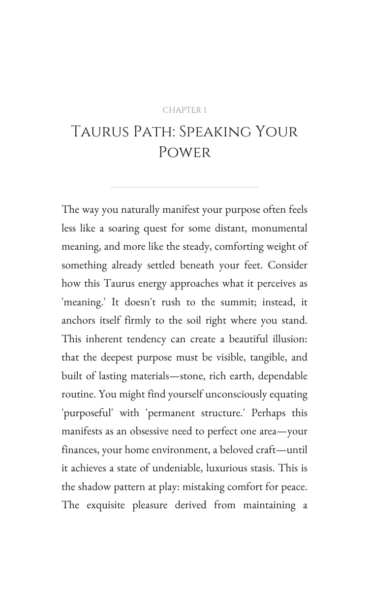 Taurus Purpose Method: Your Art Evolved interior preview