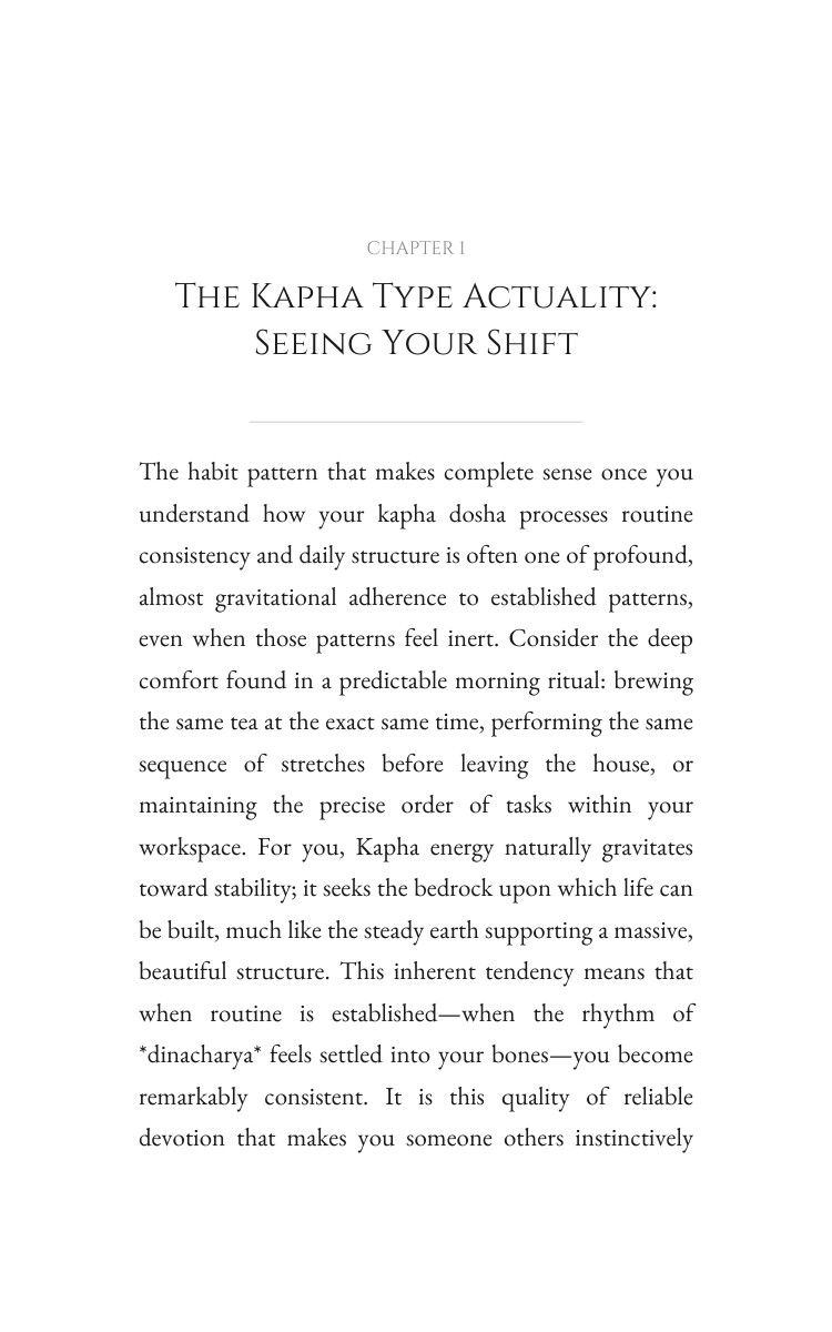 Habits Discipline Protocol: Kapha Type: Your Life Actualized interior preview