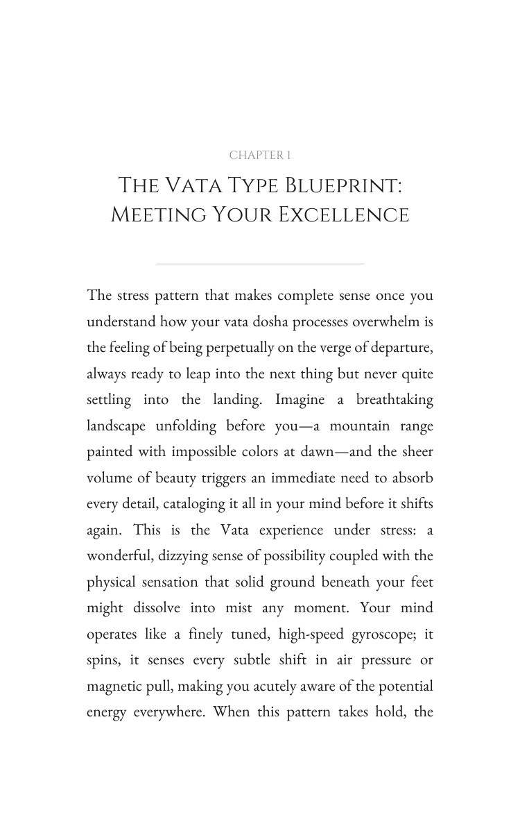 Mastering Mindfulness Stress: Vata Type Way: Your Spark Balanced interior preview