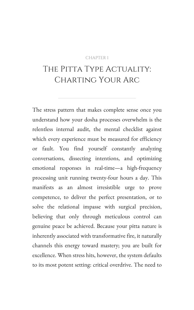 Pitta Type Mindfulness Stress Resource: Strengthen Your Transition interior preview