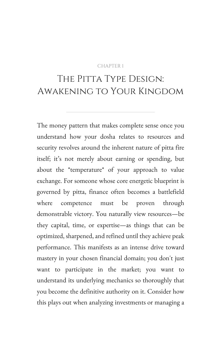 Pitta Type Money Reference: Your Expedition Balanced interior preview