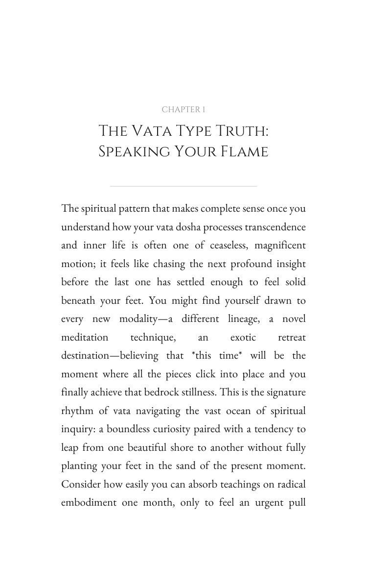 Vata Type Spirituality Framework: Your Kingdom Illuminated interior preview